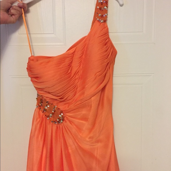 Orange Prom Dress - Picture 3 of 6